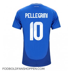 Italien Lorenzo Pellegrini #10 Hjemmebanetrøje EM 2024 Kortærmet